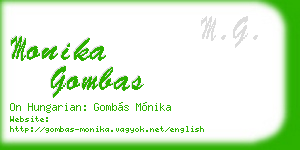 monika gombas business card